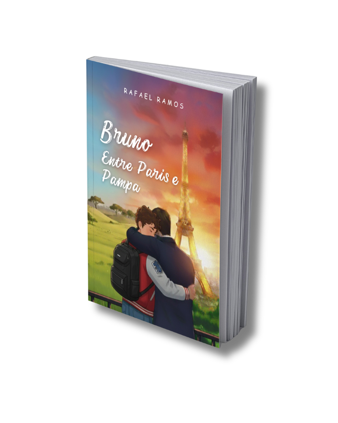 Capa do livro Bruno entre Paris e Pampa, de Rafael Ramos